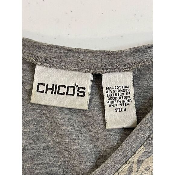 Chico’s women’s bundle lot jacket and blouse size 0 or small - Picture 8 of 12